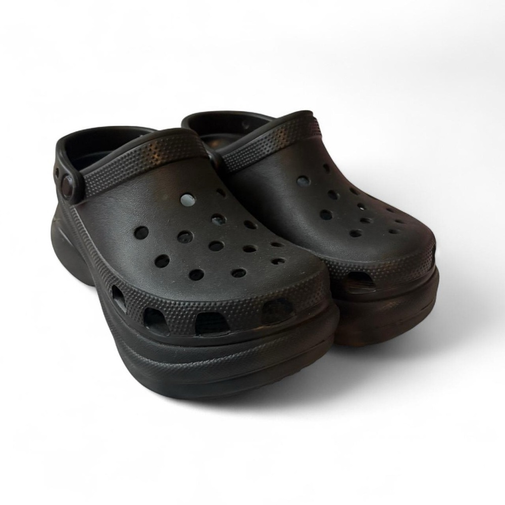 Womens Crocs Classic Bae Platform Clog - Black